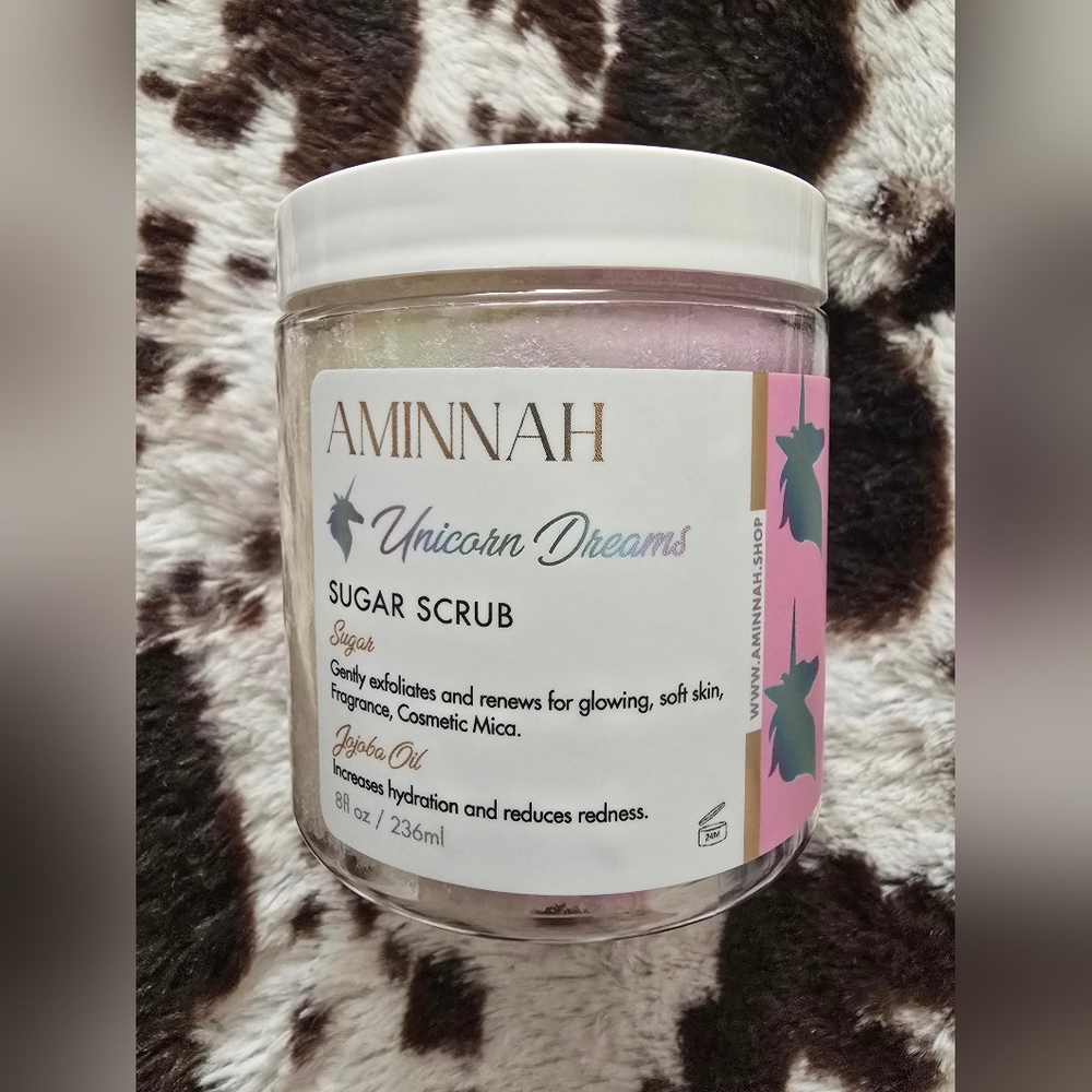 Aminnah Unicorn Dreams Sugar Scrub - Pink